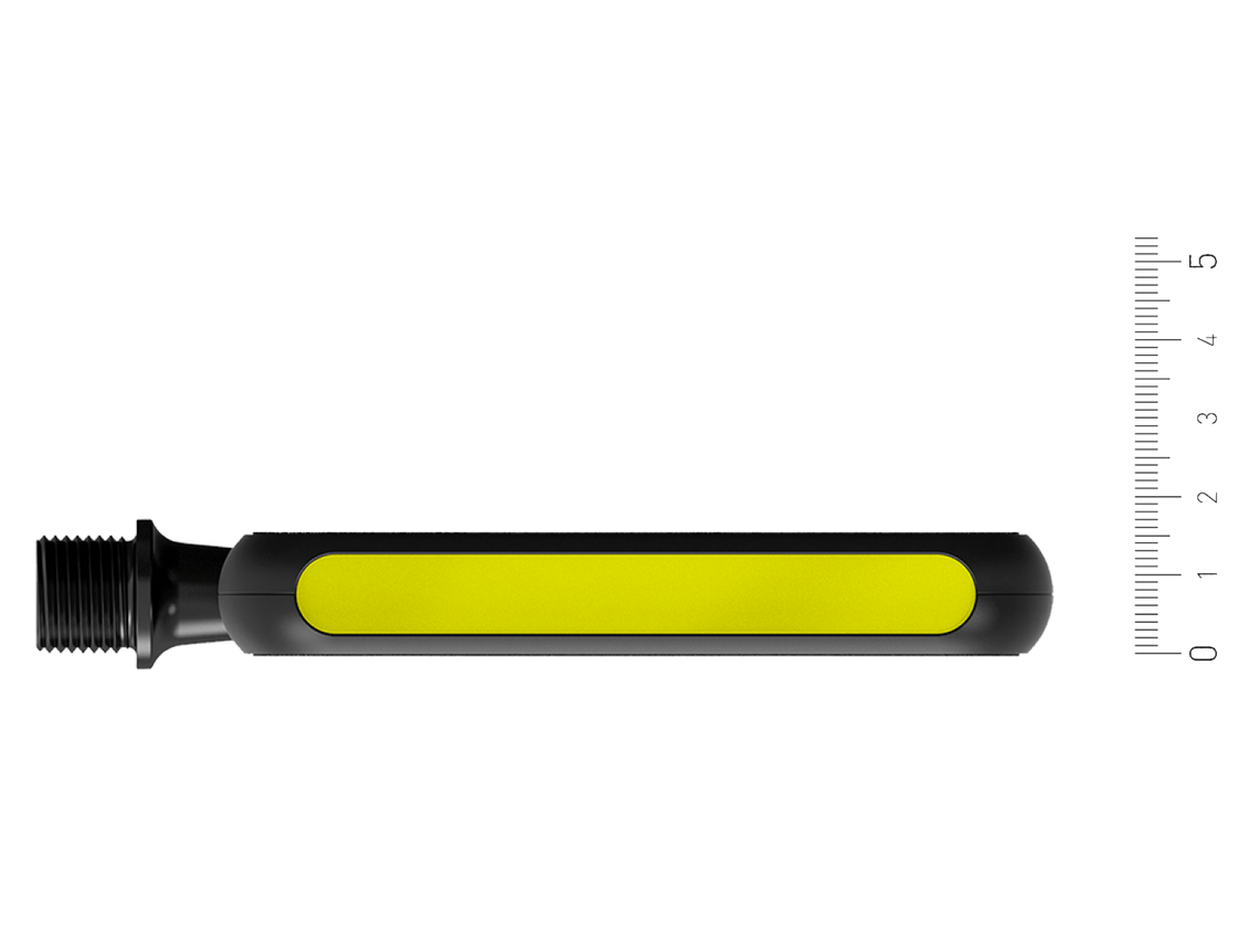moto reflex pedal-ultra flat-profile-black-yellow