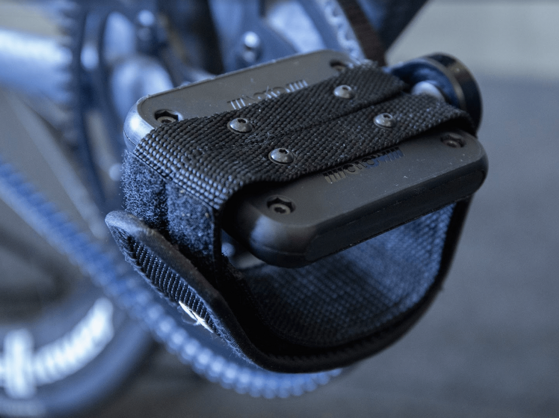 Fixie top strap pedals